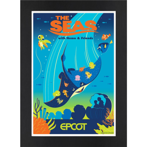 Disney EPCOT The Seas with Nemo & Friends Matted Print