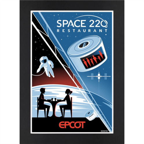 Disney EPCOT Space 220 Restaurant Matted Print