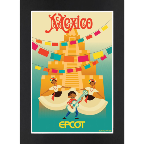 Disney EPCOT Mexico Pavilion Matted Print