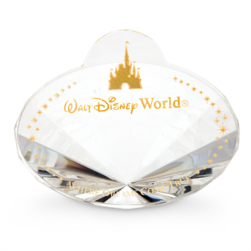 Walt Disney World Nametag Crystal Paperweight by Arribas Personalized