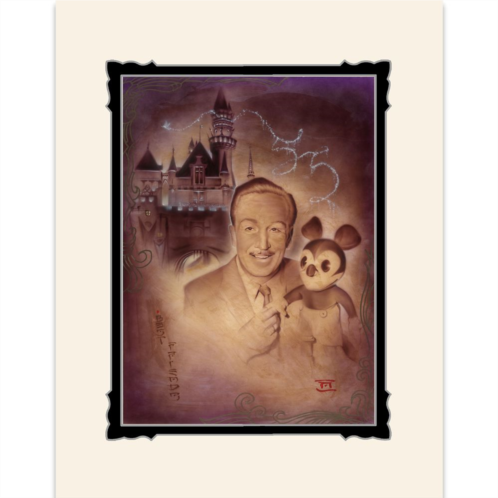 Walt Disney and Mickey Mouse Walt and Mickey 55th Deluxe Print by Noah