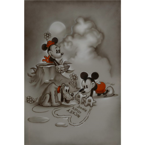 Disney Mickey and Minnie Mouse Mickey Loves Minnie Giclee by Noah