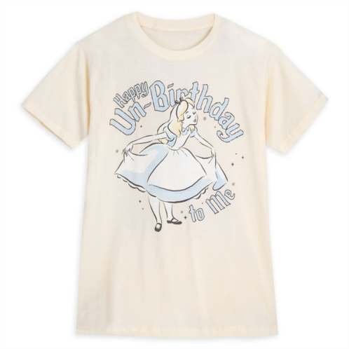 Disney Alice in Wonderland Happy Un-Birthday To Me T-Shirt for Adults