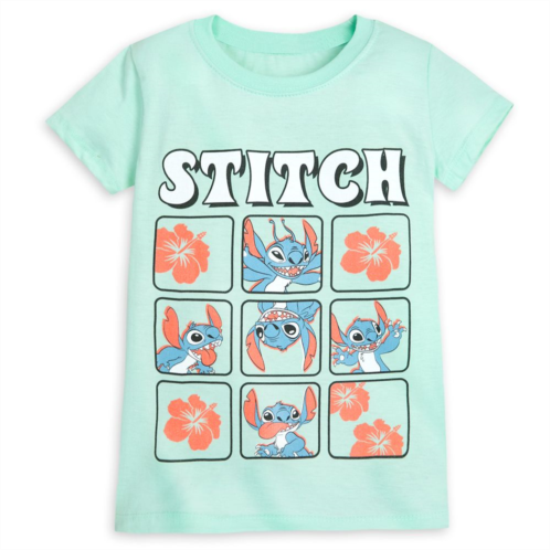 Disney Stitch Grid T-Shirt for Kids Lilo & Stitch