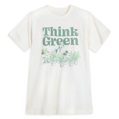 Disney Mickey Mouse and Friends Think Green T-Shirt for Adults Earth Day