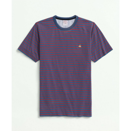 Brooksbrothers Peached Cotton Striped T-Shirt
