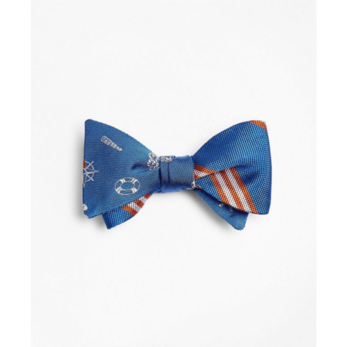 Brooksbrothers Nautical with Stripe Reversible Bow Tie