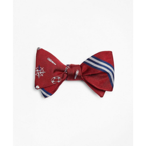Brooksbrothers Nautical with Stripe Reversible Bow Tie