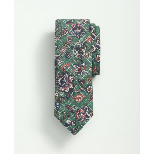 Brooksbrothers Linen Vintage Floral Tie