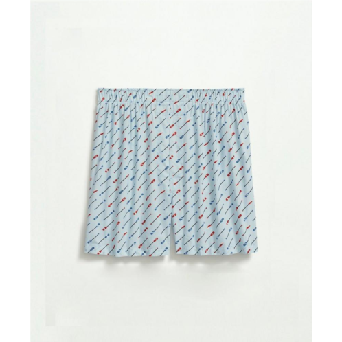 Brooksbrothers Cotton Broadcloth Oar Pattern Boxers