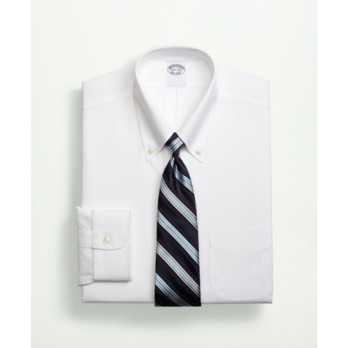Brooksbrothers Stretch Supima Cotton Non-Iron Pinpoint Oxford Button-Down Collar Dress Shirt