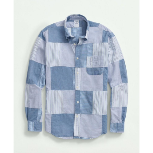 Brooksbrothers Cotton Madras Button-Down Collar Sport Shirt