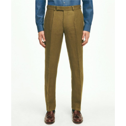 Brooksbrothers Slim Fit Linen Herringbone Suit Pants