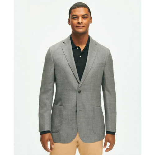 Brooksbrothers Classic Fit Wool Hopsack Patch Pocket Sport Coat