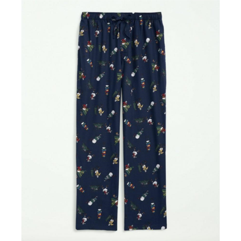 Brooksbrothers Cotton Flannel Holiday Henry Lounge Pants