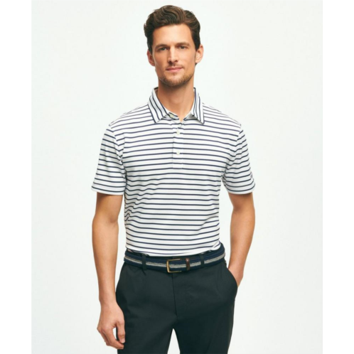 Brooksbrothers Performance Series Mariner Stripe Pique Polo Shirt