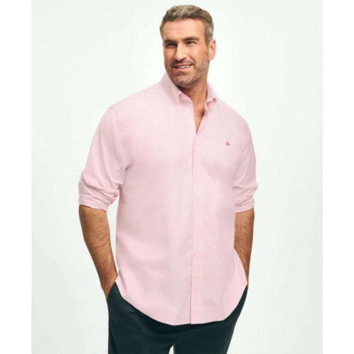 Brooksbrothers Big & Tall Stretch Cotton Non-Iron Oxford Polo Button Down Collar Shirt