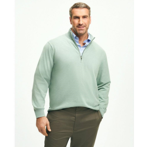 Brooksbrothers Big & Tall Supima Cotton Half-Zip Sweater