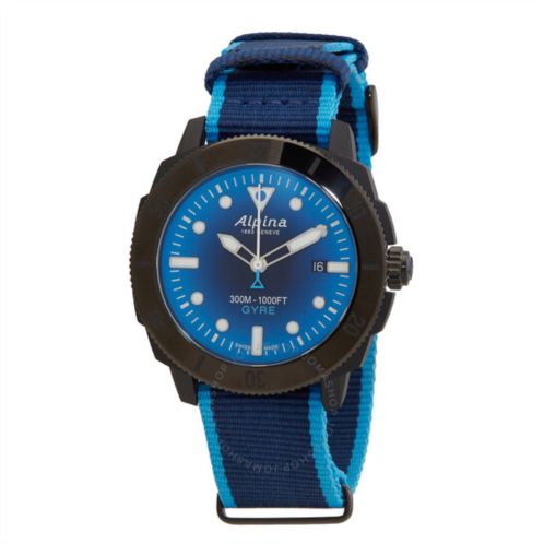 Alpina Alpinia Seastrong Diver Gyre Automatic Blue Dial Mens Watch