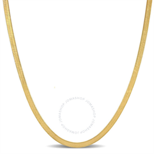 Amour 3.5mm Flex Herringbone Chain Necklace In 10K Yellow Gold, 18 In