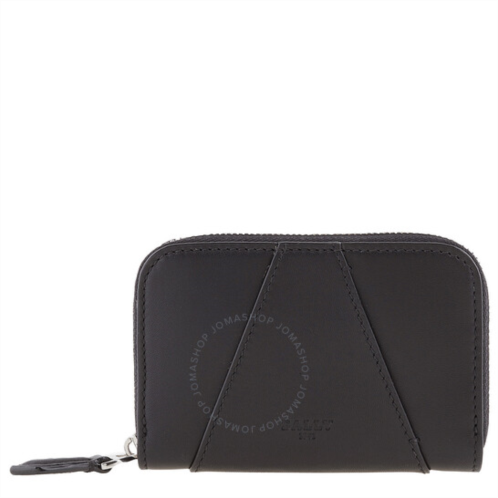 Bally Black/Palladio Angye Leather Zip-Around Wallet