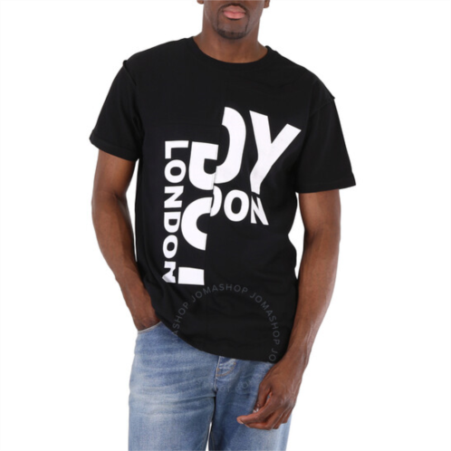 Boy London Black Cotton Upcycled T-shirt, Size Medium