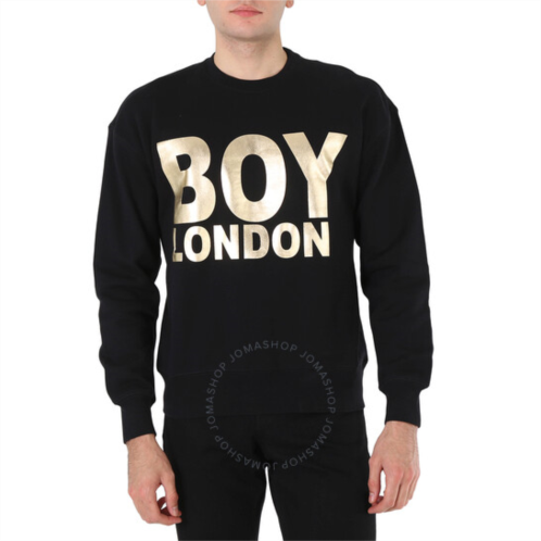 Boy London Mens Black Logo Long-sleeve Sweatshirt, Brand Size X-Small