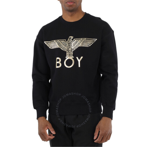 Boy London Mens Black / Gold Boy Eagle Sweatshirt, Size Small