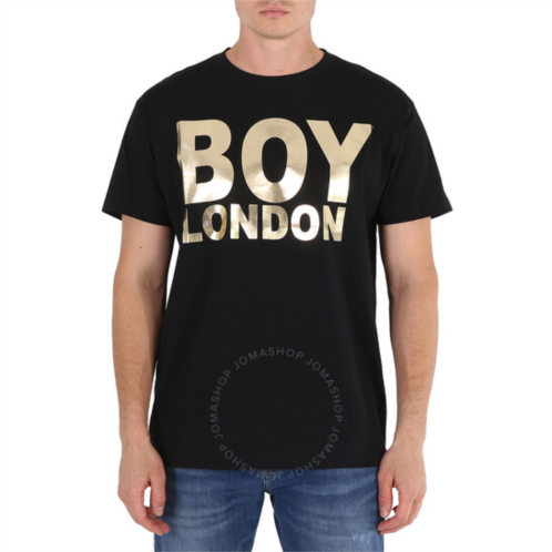 Boy London Mens Black / Gold Tee, Brand Size X-Small