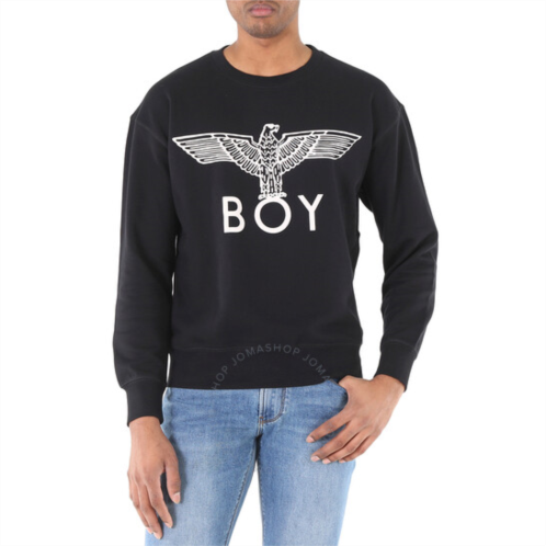 Boy London Mens Black / White Long Sleeve Boy Eagle Sweatshirt, Size Small