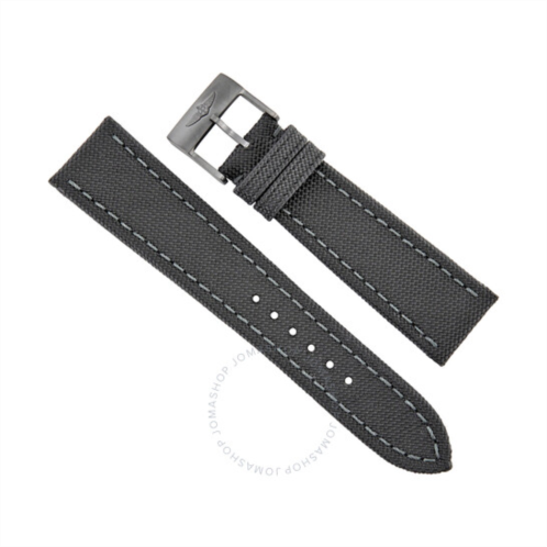 Breitling Anthracite Canvas Watch Band Strap 24mm - 20mm