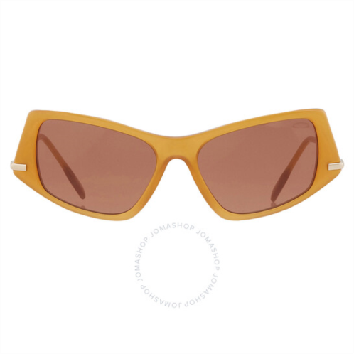 Burberry Brown Irregular Ladies Sunglasses