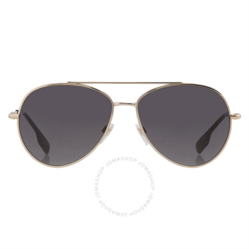 Burberry Dark Grey Pilot Ladies Sunglasses