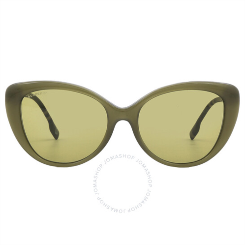 Burberry Green Cat Eye Ladies Sunglasses