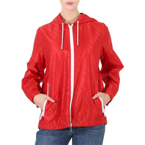 Burberry Ladies Bright Red Everton Pattern Jacket, Brand Size 12 (US Size 10)