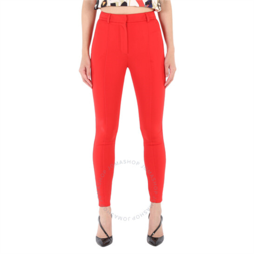 Burberry Ladies Bright Red Stretch Jersey Trousers, Brand Size 6 (US Size 4)