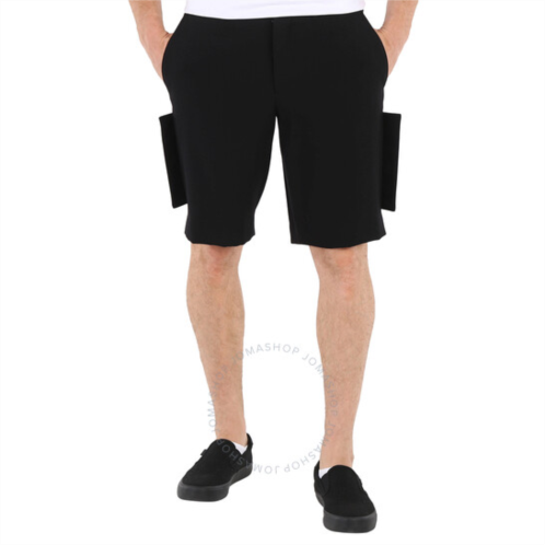 Burberry Mens Black Panel-Detail Tailored Shorts, Brand Size 58 (US Size 40.5)