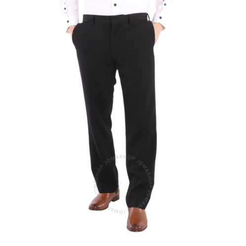 Burberry Mens Black Straight-leg Tailored Trousers, Brand Size 56 (Waist Size 39)