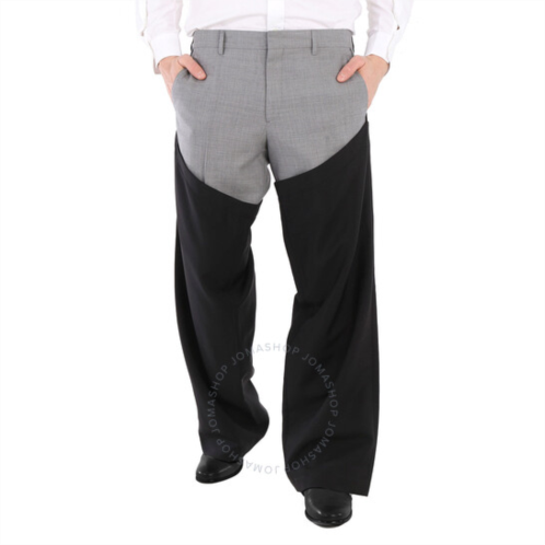 Burberry Mens Grey Casual Wool Trousers, Brand Size 46 (Waist Size 31.1)