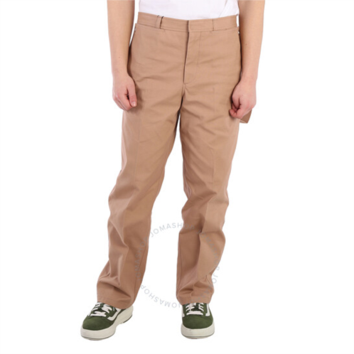 Burberry Mens Strap Detail Cotton Trousers, Brand Size 48 (Waist Size 32.7)