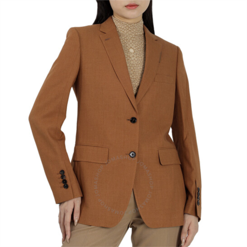 Burberry Wool Silk Cotton Blazer Jacket, Brand Size 6 (US Size 4)