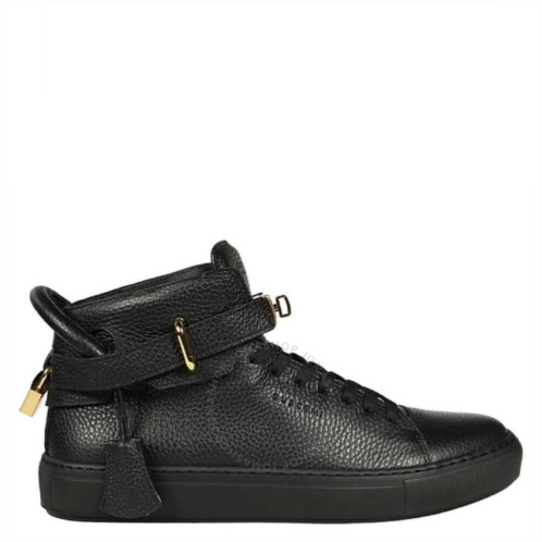 Buscemi Mens Black Alce High-Top Leather Sneakers, Brand Size 42 ( US Size 9 )