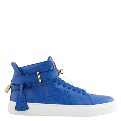Buscemi Mens Bluette Alce High-Top Leather Sneakers, Brand Size 39 ( US Size 6 )