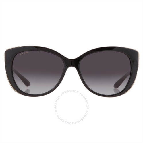 Bvlgari Grey Gradient Cat Eye Ladies Sunglasses