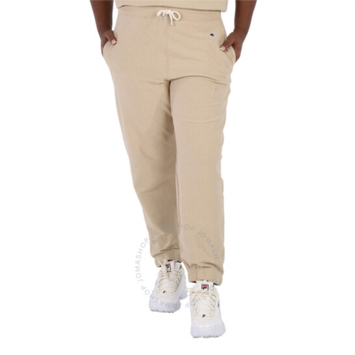 Champion Sand Beige Reverse Weave Long Sweatpants, Size Large