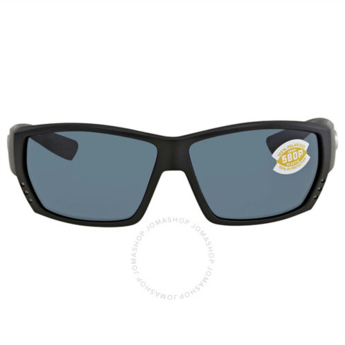 Costa Del Mar Tuna Alley Grey Polarized Polycarbonate Rectangular Mens Sunglasses