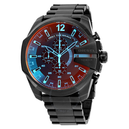 Diesel Mega Chief Black Ion-plated Stainless Steel Mens Watch