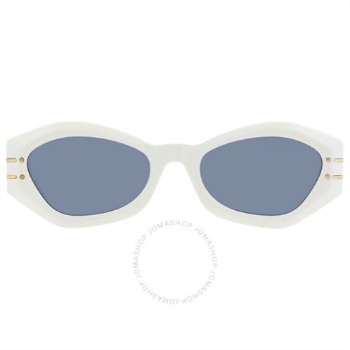 Dior Blue Geometric Ladies Sunglasses