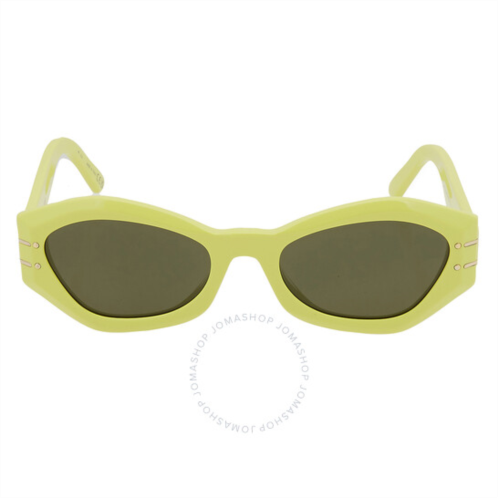 Dior Green Geometric Ladies Sunglasses