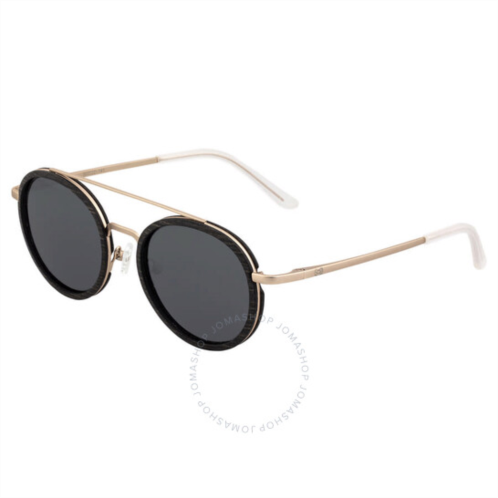 Earth Unisex Gold Tone Round Sunglasses